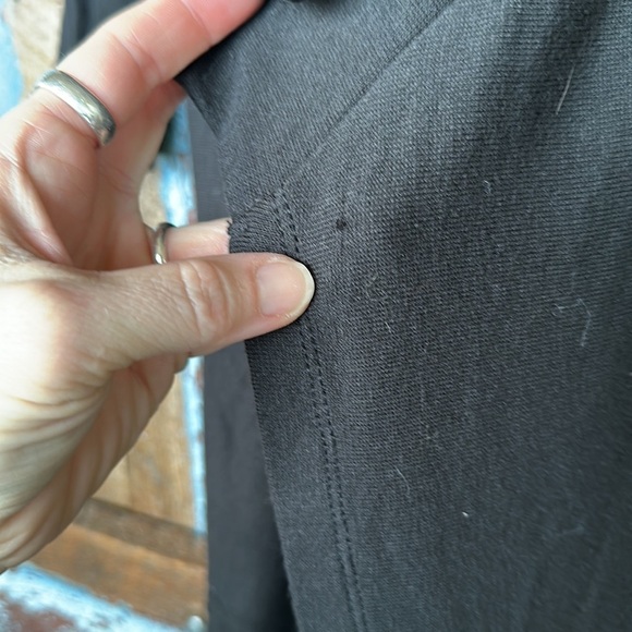 Soft Surroundings Black Long Cardigan with Faux Fur Collar Size M - Picture 8 of 9